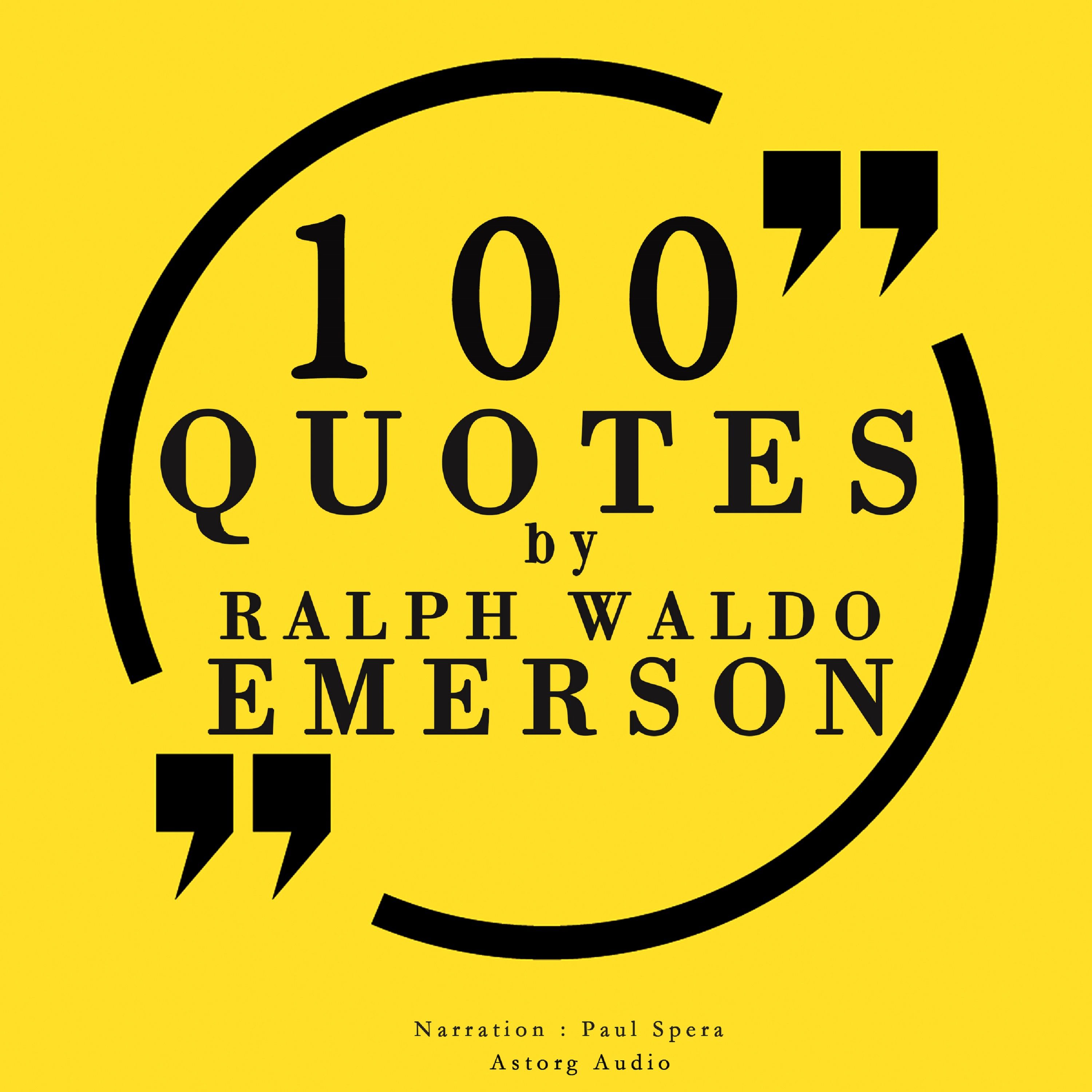 100 Quotes by Ralph Waldo Emerson, audiobook by Ralph Waldo Emerson