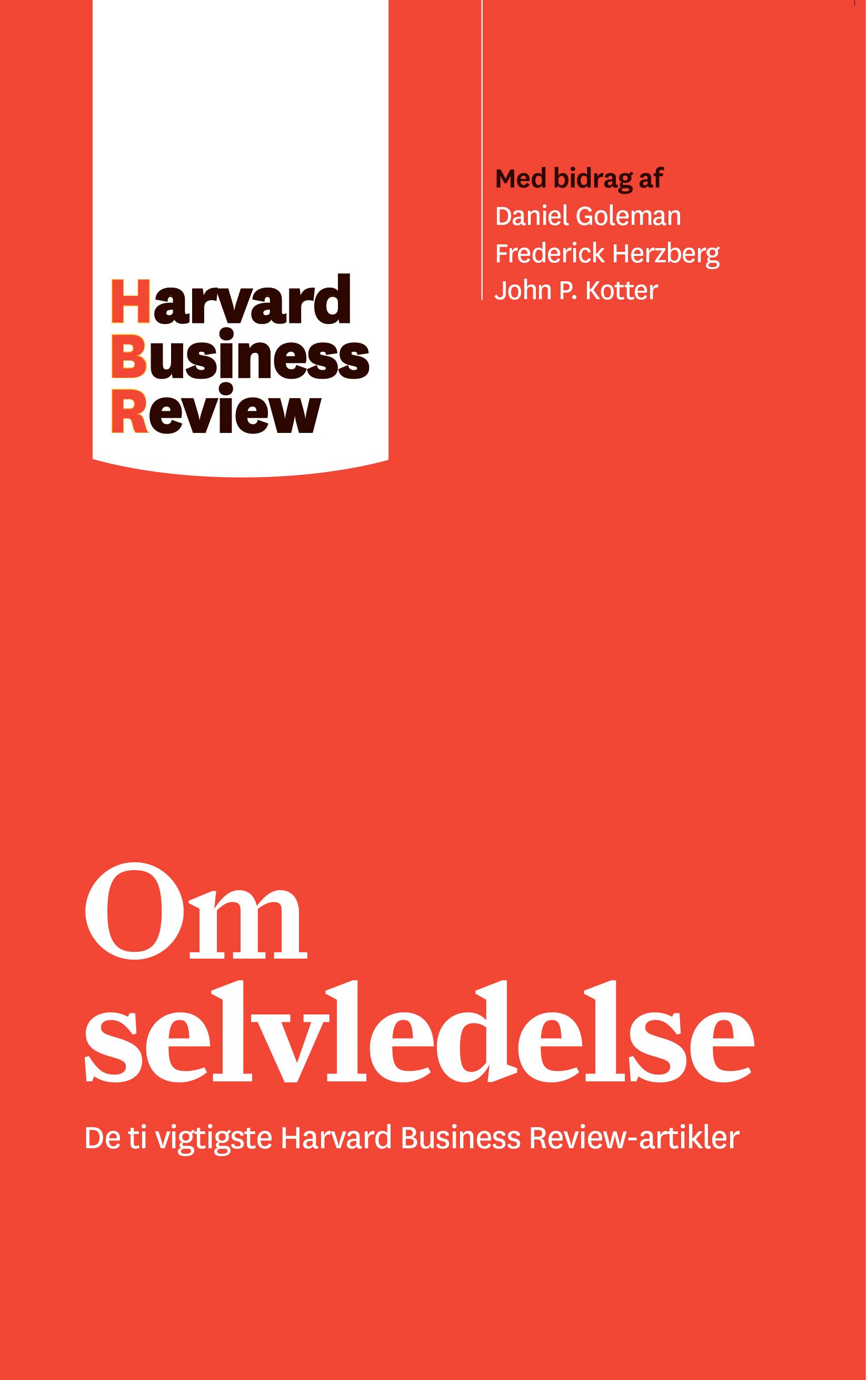 Om selvledelse, e-bok av Harvard Business Review