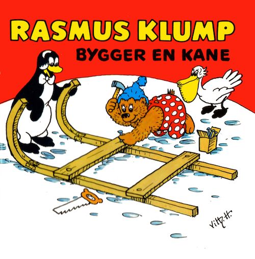 Rasmus Klump bygger en kane, ljudbok av Carla Og Vilh. Hansen