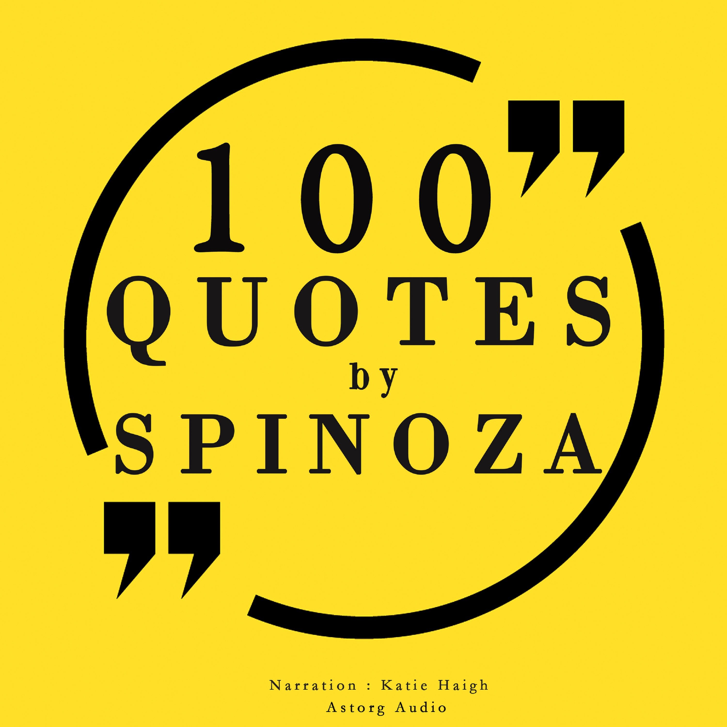 100 Quotes by Baruch Spinoza, audiobook by Baruch Spinoza