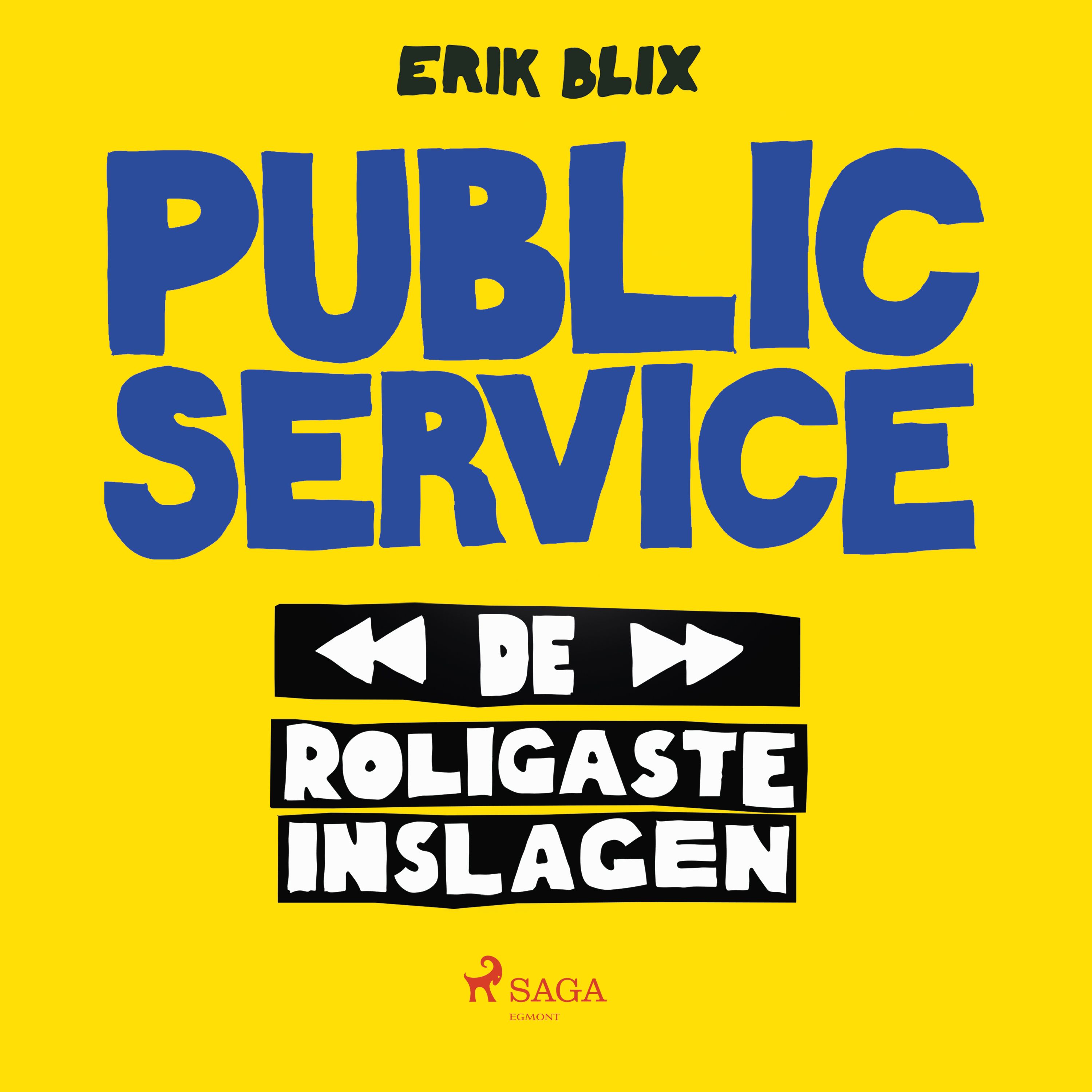 Public Service - de roligaste inslagen, ljudbok av Erik Blix