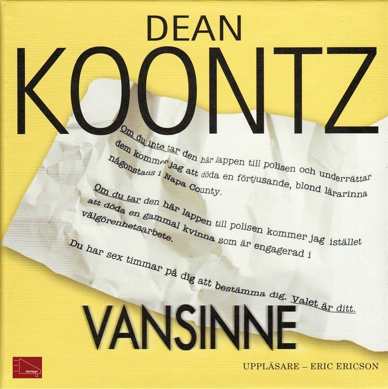 Vansinne, ljudbok av Dean Koontz