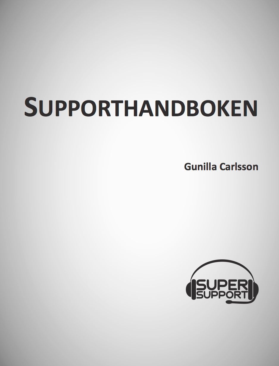 Supporthandboken, e-bok av Gunilla Carlsson