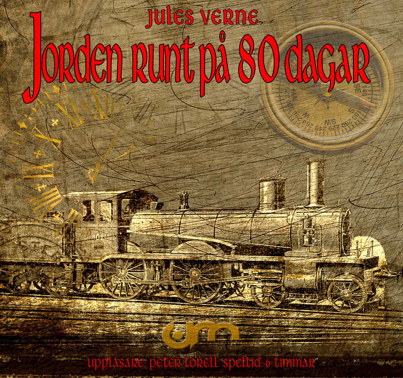 Jorden runt på 80 dagar, ljudbok av Jules Verne